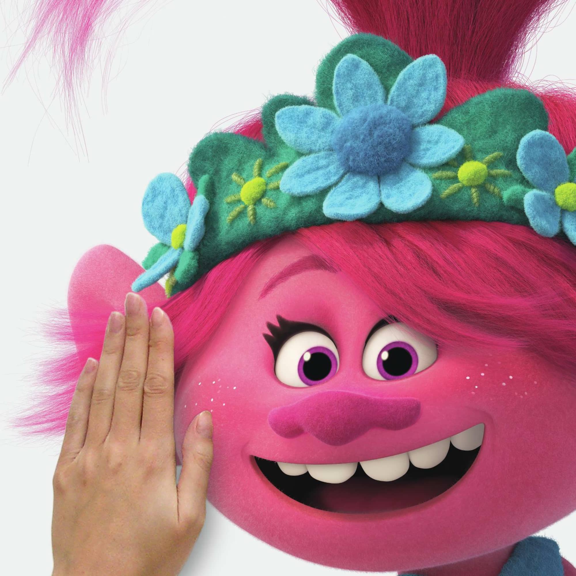 RoomMates Trolls World Tour Poppy Glitter Peel & Stick Giant Decals